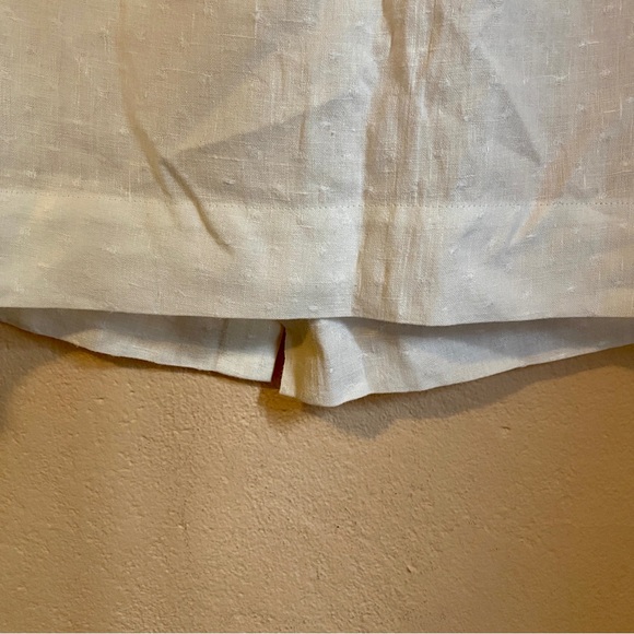 Flax linen midi skirt white Medium NWOT - Picture 4 of 7